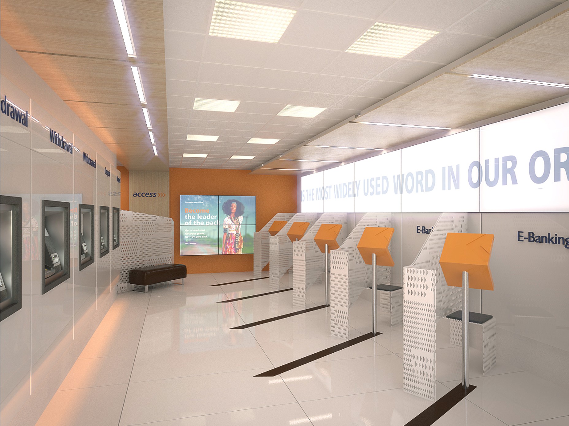 Access Bank digital branch interior